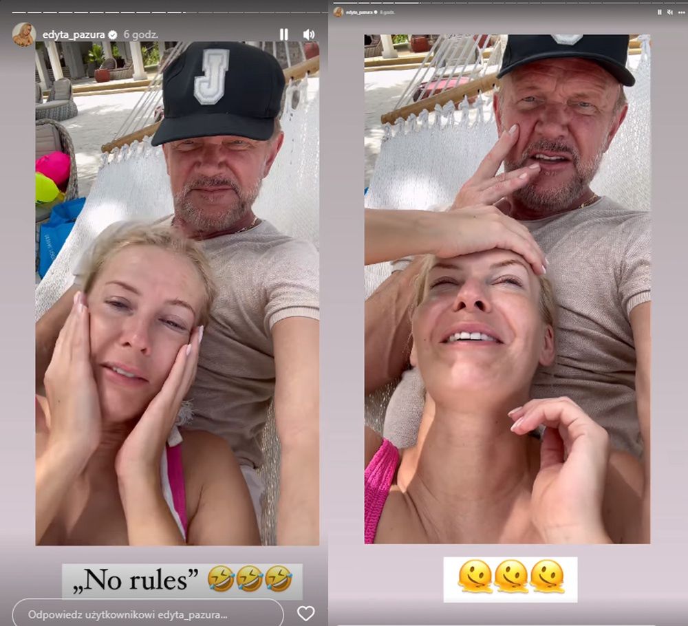 Edyta i Cezary Pazurowie wypoczywają na Malediwach