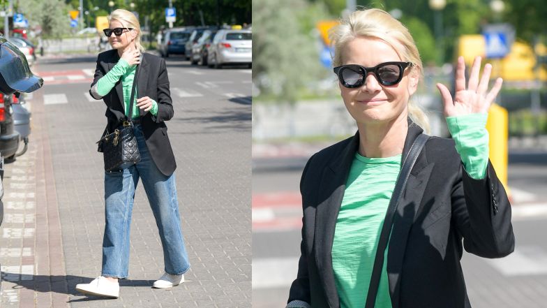 Małgorzata Kożuchowska na zakupach