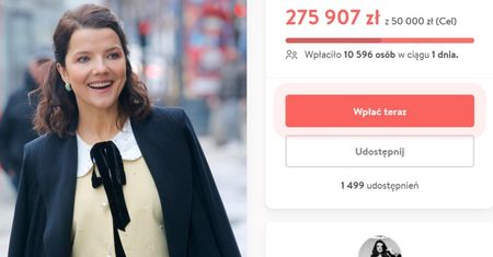 Joanna Jabłczyńska zamieniła internetową DRAMĘ na szczytną akcję. Miało być 5 TYSIĘCY wpłacone na fundację, a jest już PONAD ĆWIERĆ MILIONA!
