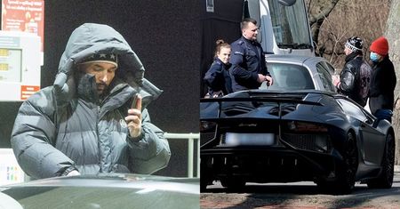 Zdenerwowany Patryk Vega ZAMKNĄŁ SIĘ W KAMPERZE na planie filmu po interwencji policji (ZDJĘCIA)