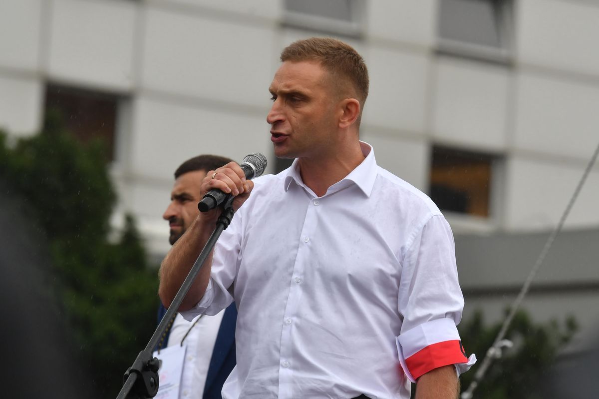Robert Bąkiewicz , były prezes Stowarzyszenia Marsz Niepodległości kandydat z listy PiS z Radomia
