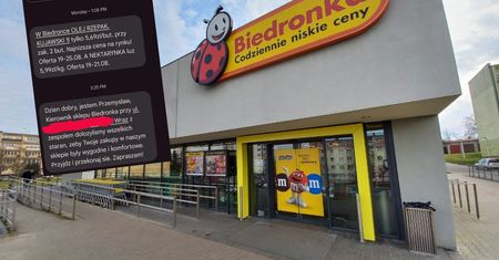 Pokazał wiadomość od Biedronki. "Prywatne ekskluzywne zaproszenie"