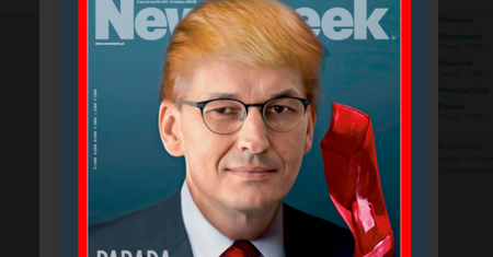 Mateusz Morawiecki jako Donald Trump. Ta okładka nie spodoba się premierowi