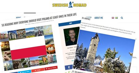 Szwedzki podróżnik: "Polska to cudowny kraj. Jest przynajmniej 55 powodów, by go odwiedzić"