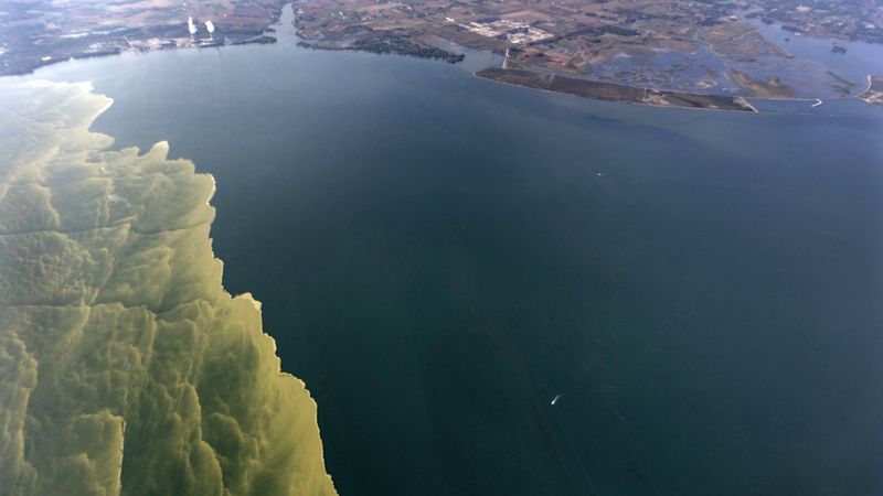 Naukowców zaniepokoiły zdjęcia jeziora Erie, które zostały wykonane przez satelitę