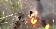 Rosjanin płonął jak pochodnia. Ukraińcy postanowili mu "pomóc"