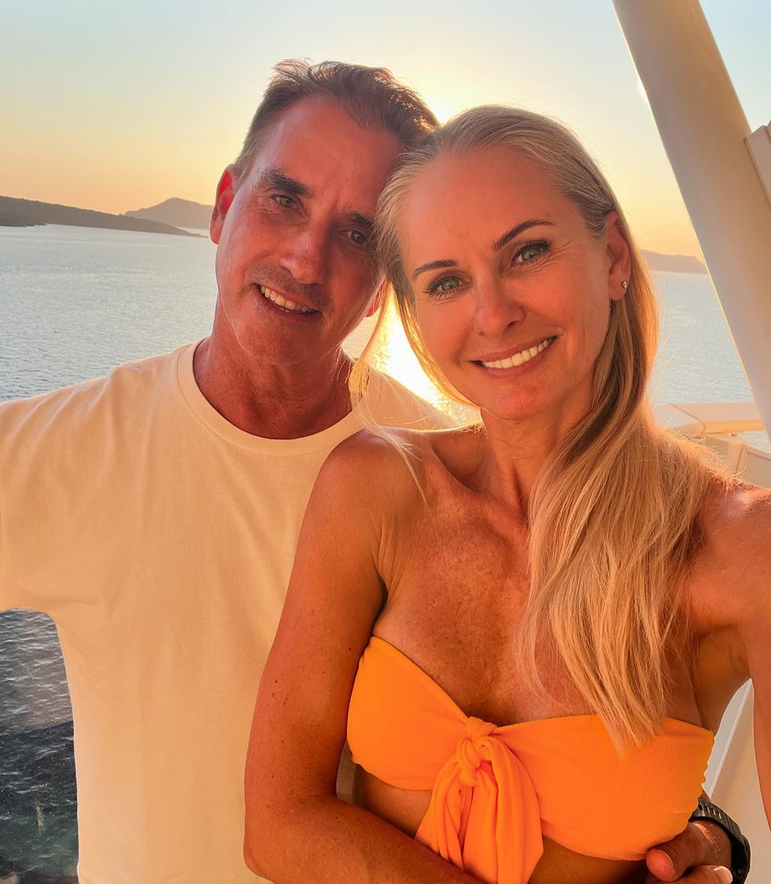 Ewa Tylecka z mężem