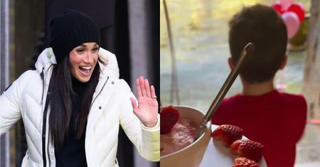RZADKI WIDOK: Meghan Markle opublikowała nagranie, na którym Archie i Lilibet dekorują walentynkowe przysmaki