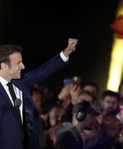 Emmanuel Macron zabrał głos po wygranych wyborach prezydenckich we Francji