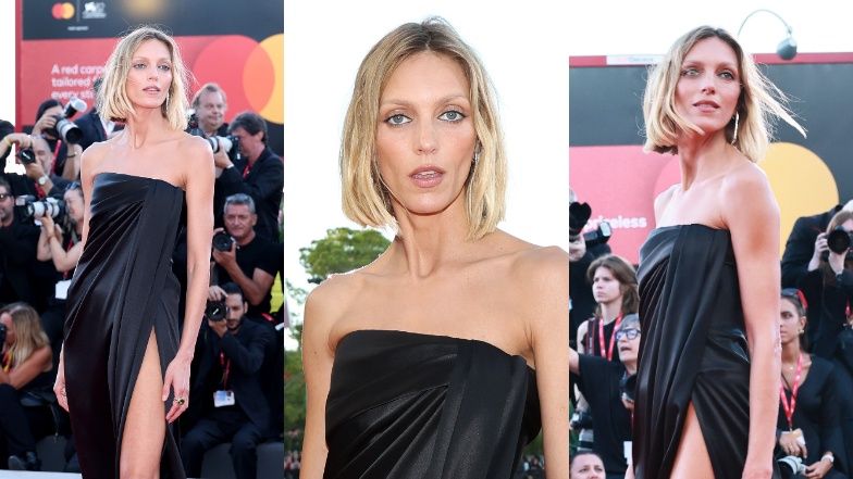Anja Rubik na czerwonym dywanie w Wenecji