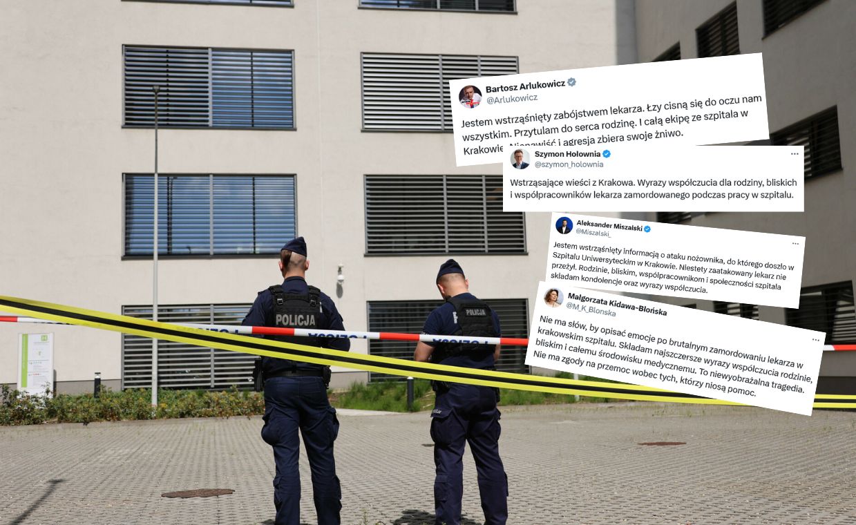 Atak nożownika w krakowskim szpitalu. "Nie ma słów"