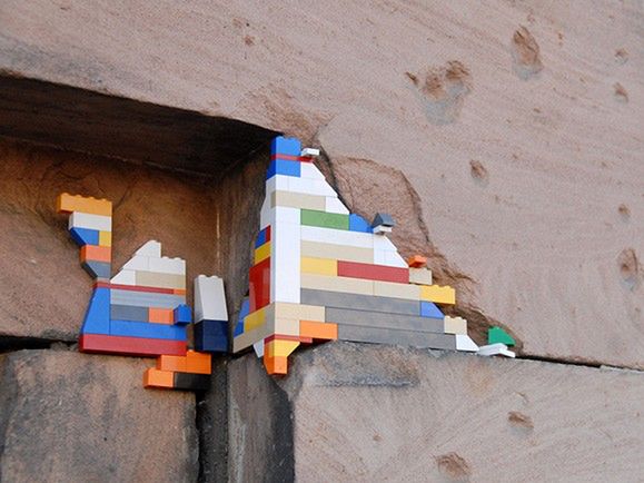 Klocki Lego - sposób na dziury po kulach
