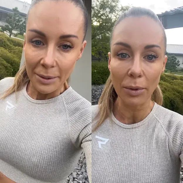 Małgorzata Rozenek relacjonuje treningi na obozie Anny Lewandowskiej