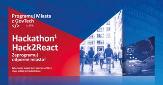 Podejmij miejskie wyzwanie! Zgłoś swój zespół do hackathonu Hack2React i buduj z nami odporne miasta