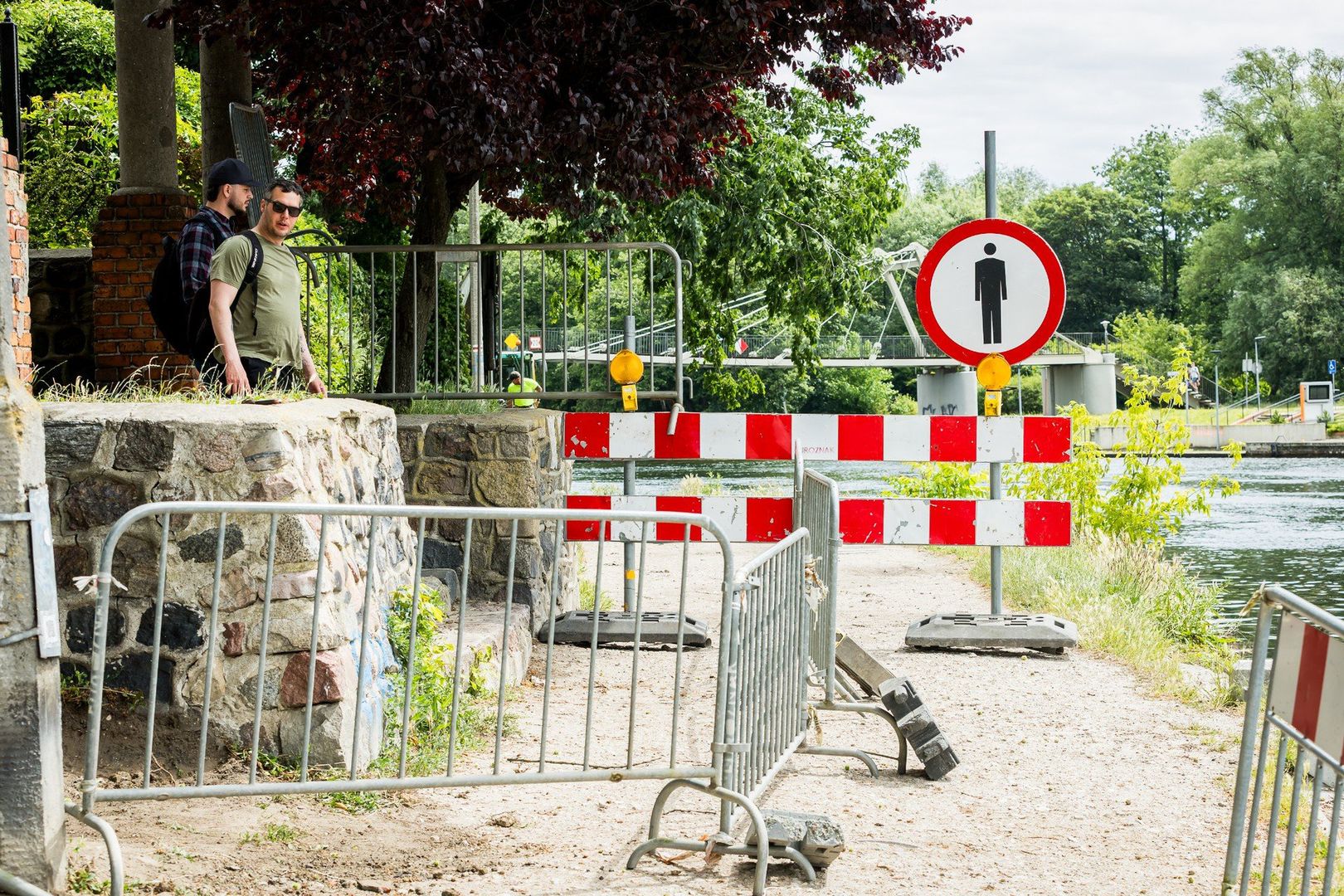 W związku ze startem rewitalizacji ograniczono dostęp dla pieszych i rowerzystów.