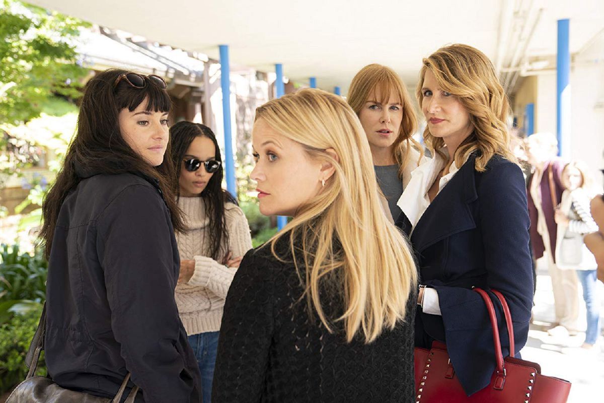 Shailene Woodley, Zoë Kravitz, Reese Witherspoon, Nicole Kidman i Laura Dern w "Wielkich kłamstewkach"
