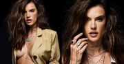 Alessandra Ambrosio chwali się biustem w reklamie biżuterii