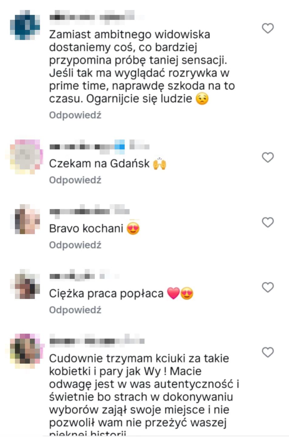 Reakcja internautów na spektakl Kaczorowskiej i Rogacewicza