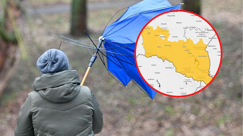 Na Podkarpaciu może mocniej zawiać