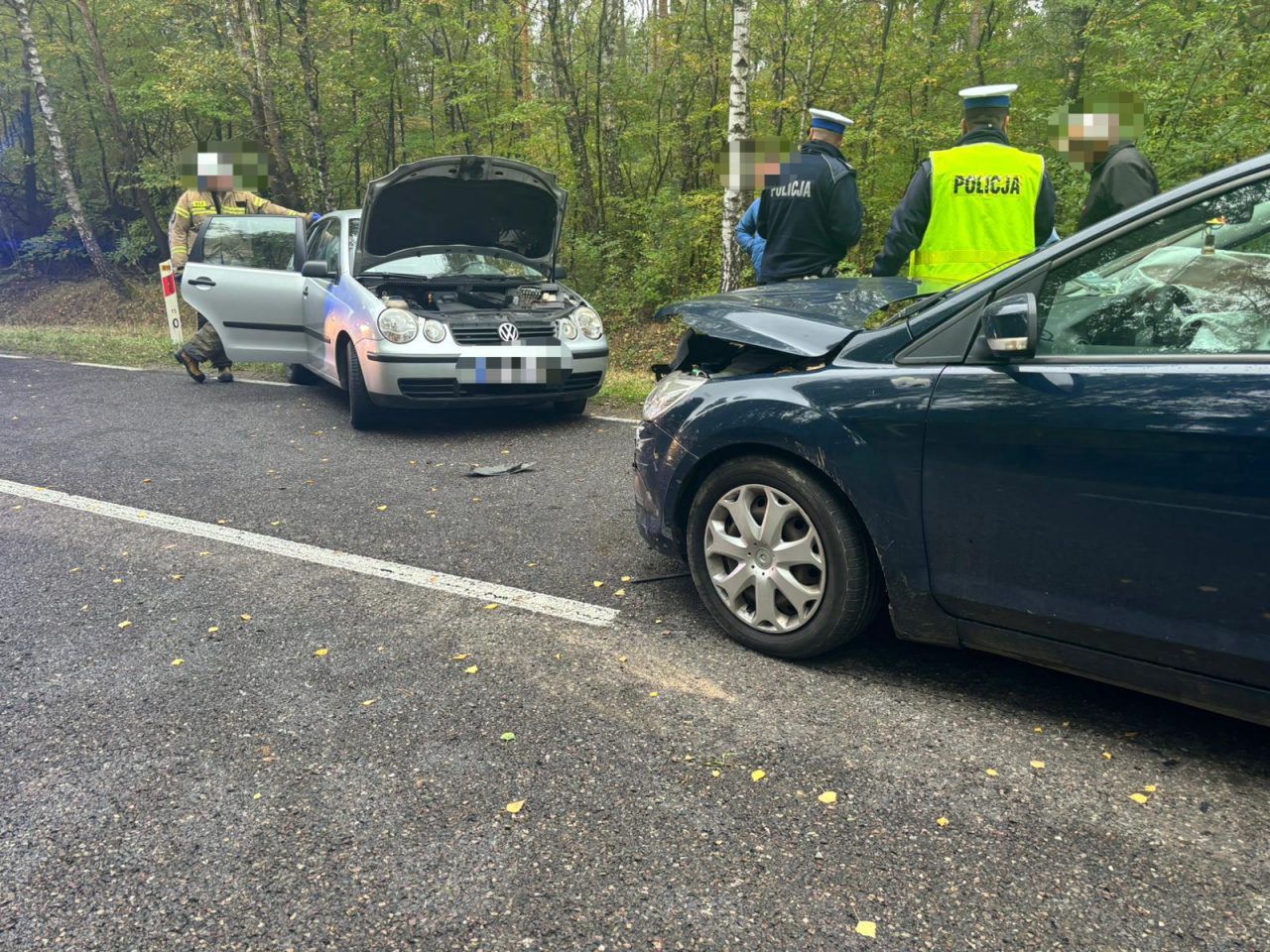 Zakończył grzybobranie, doprowadził do wypadku. Trzy osoby w szpitalu