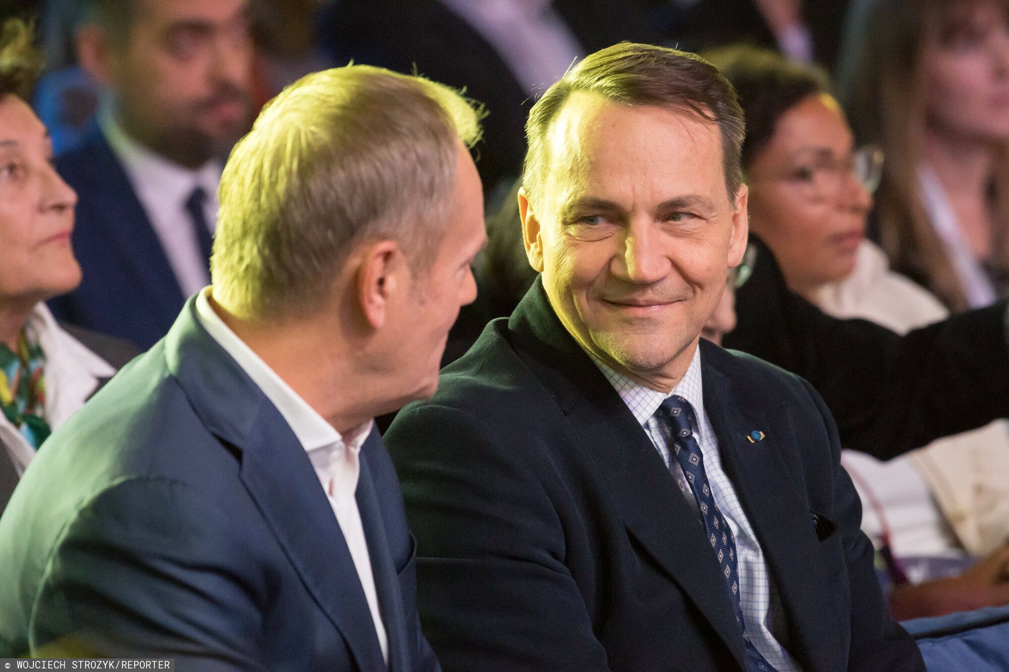 Premier Donald Tusk i Radosław Sikorski