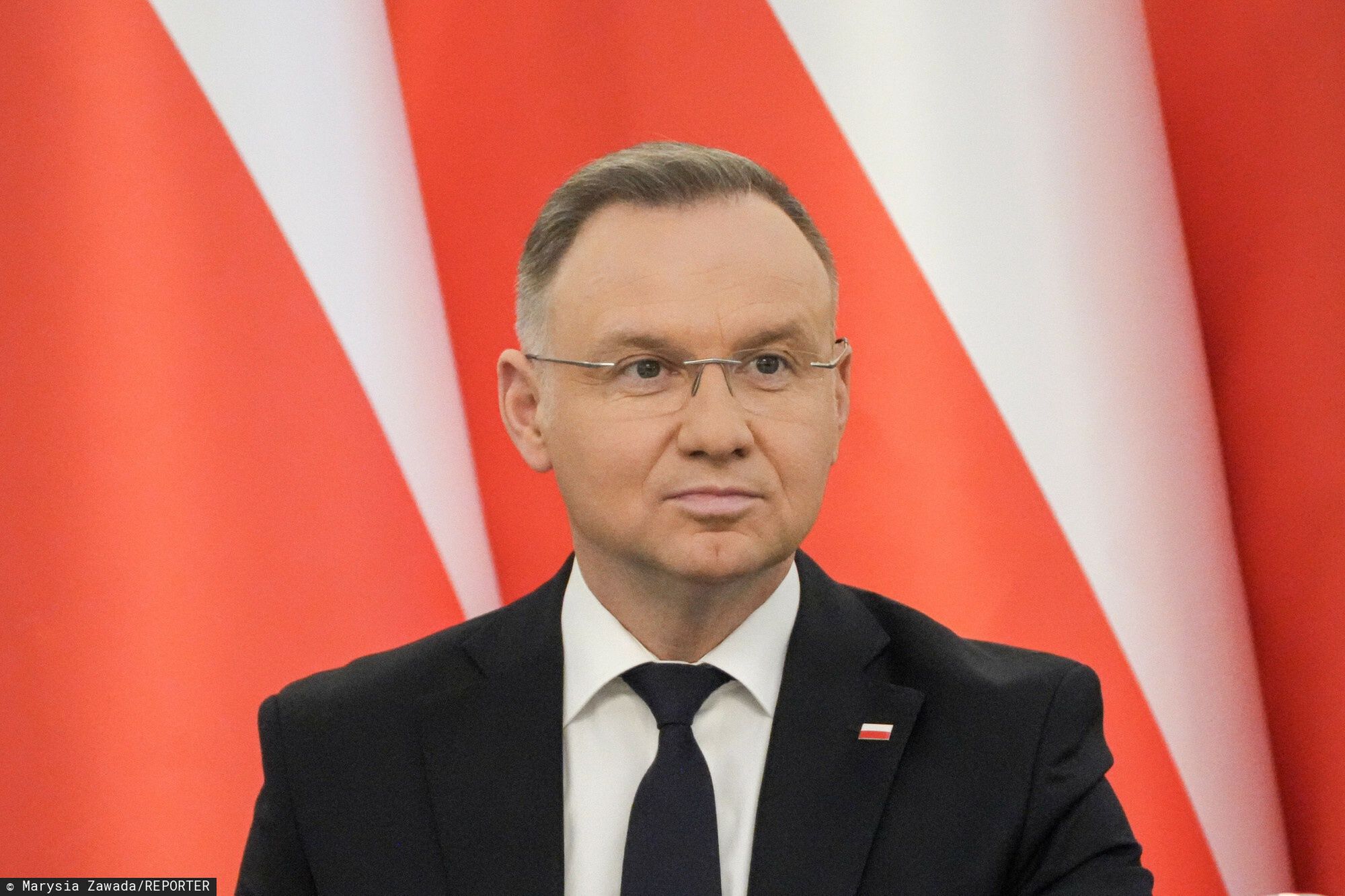 Uroczysto?? dokonania zmian w sk?adzie Rady Dialogu Spo?ecznego
27.02.2025 Warszawa Uroczystosc dokonania zmian przez Andrzeja Dude w skladzie Rady Dialogu Spolecznego, wreczenie odznaczenia panstwowego oraz plenarne posiedzenie Rady fot. Marysia Zawada/REPORTER
N/z: Andrzej Duda
Marysia Zawada/REPORTER
