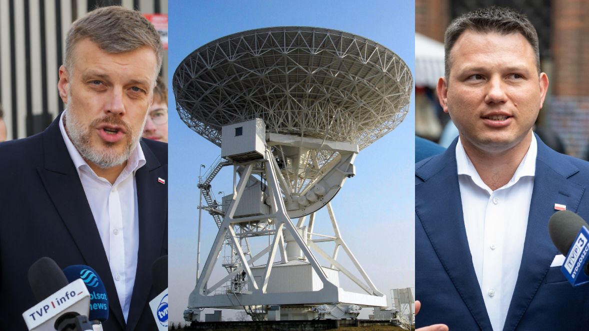Adrian Zandberg i Sławomir Mentzen komentują sprawę radioteleskopu