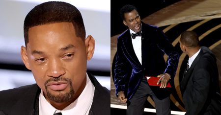Oscary 2022. Zapłakany Will Smith z Oscarem w ręku tłumaczy się ze SPOLICZKOWANIA Chrisa Rocka!