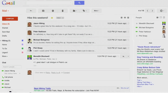 Awatary w nowym Gmailu