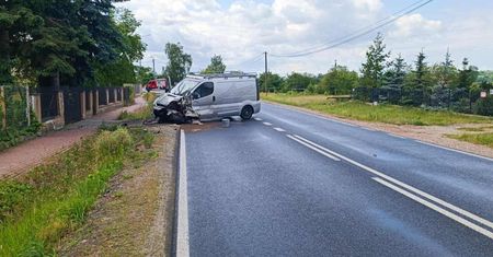 Droga krajowa nr 62 zablokowana - kierowca nie dostosował się do warunków panujących na drodze!