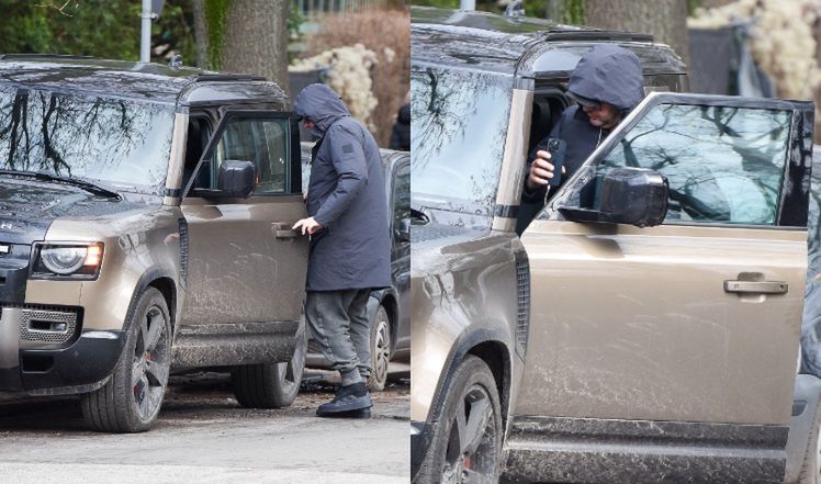 Tomasz Karolek przyłapany na mieście w Land Roverze