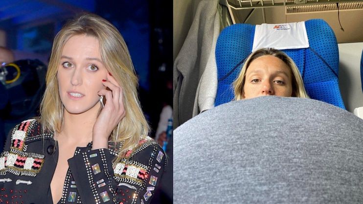 Aleksandra Żebrowska relacjonuje swoje zmagania w pociągowej toalecie