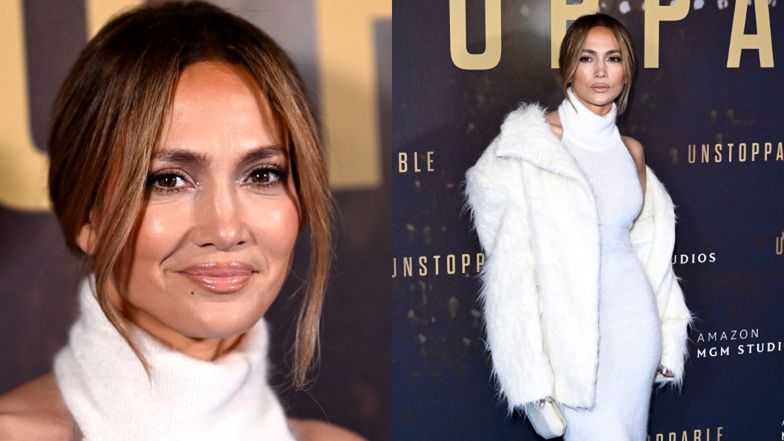 Jennifer Lopez cała na biało PROMIENIEJE na londyńskiej premierze filmu, który wyprodukował jej (wkrótce były) mąż. Klasa?