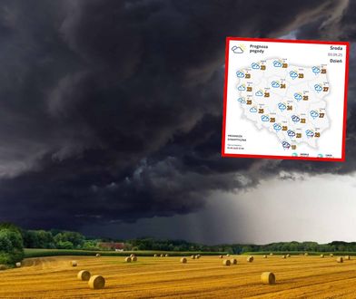 Prognoza pogody na środę. W tych rejonach dziś zagrzmi
