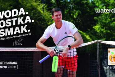 Hubert Hurkacz - ambasador i inwestor Waterdrop