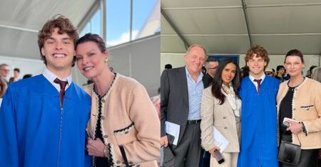 Linda Evangelista świętuje ukończenie szkoły przez syna. Wpadli też Francois-Henri Pinault i Salma Hayek