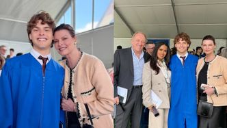 Linda Evangelista świętuje ukończenie szkoły przez syna. Wpadli też Francois-Henri Pinault i Salma Hayek