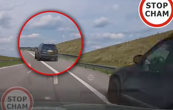 Pędził z zawrotną prędkością. Jego wyczyn na S7 nagrała kamera