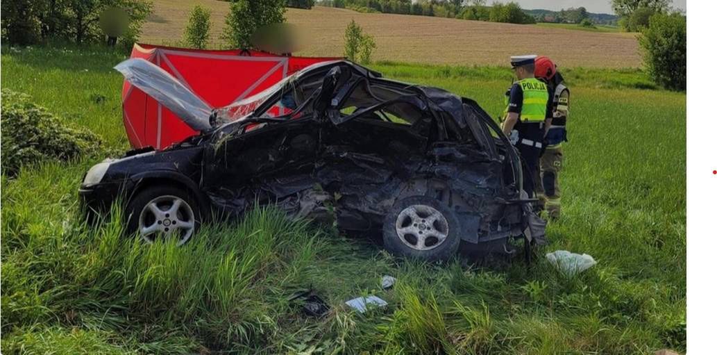 Śmiertelny wypadek na drodze wojewódzkiej w gminie Morąg. Prokurator zatrzymał kierowcę BMW