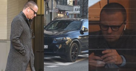 Marcin Hakiel parkuje NA ZAKAZIE nowe BMW za około 300 TYSIĘCY i mknie do knajpki (ZDJĘCIA)