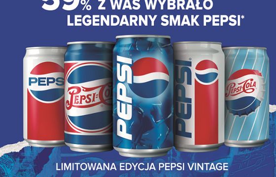 Pepsi reklamowana w puszkach i butelkach z sześciu dawnych dekad (wideo)