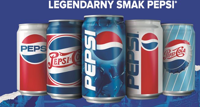 Pepsi reklamowana w puszkach i butelkach z sześciu dawnych dekad (wideo)