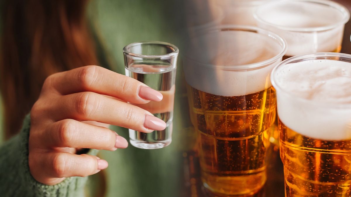 Beer and vodka shots in hands during party or bar celebration. Alcohol drinks concept with beer glasses and shot glass for toast.
Nightlife drinking scene and social gathering background.
szakalikus
drinkware, golden, cheers, foamhead, leisure, pubculture, glass, bar, alcohol, social, festival, hospitality, party, foam, glasses, shot, pint, beer, toast, evening, shots, gathering