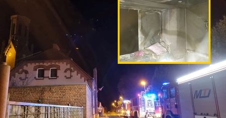 Pożar plebanii. Proboszcz sam gasił płomienie. "Prawdziwy bohater"