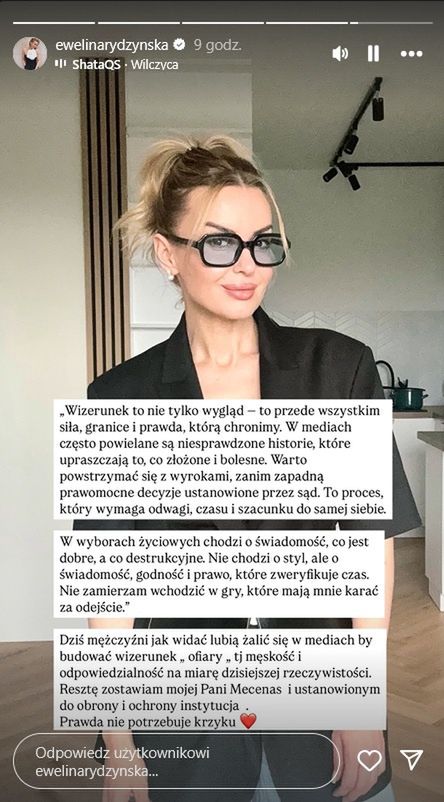Ewelina Rydzyńska uderzyła w męża