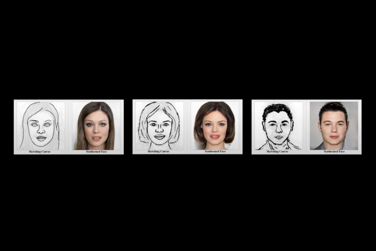 Sztuczna inteligencja wygeneruje realistyczny portret na bazie prostego rysunku