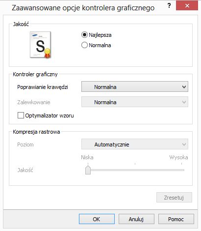 Właściwości drukarki grafika 1