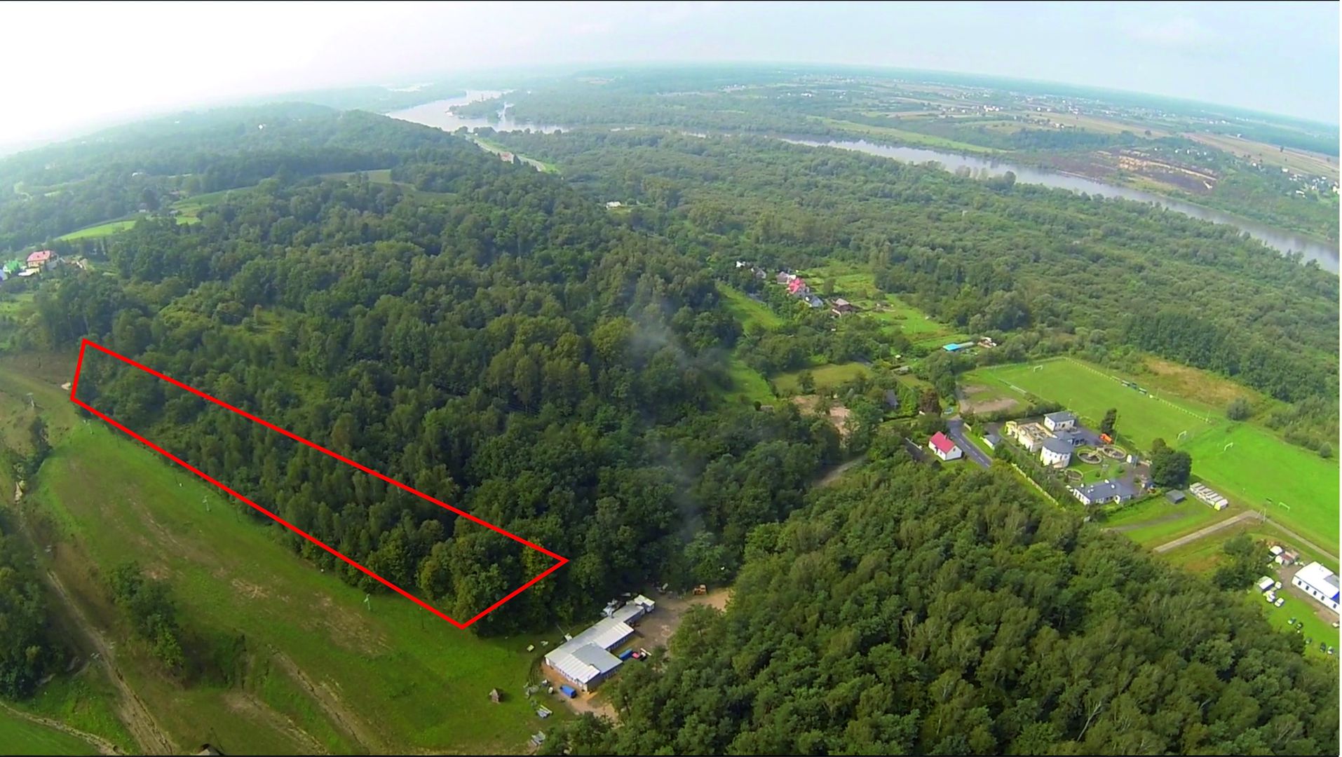 Działka numer 69 położona obok wyciągu w Kazimierzu Dolnym
