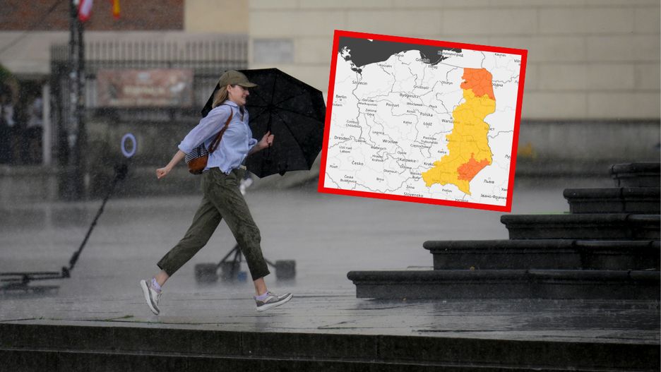 Wschód Polski z ostrzeżeniami