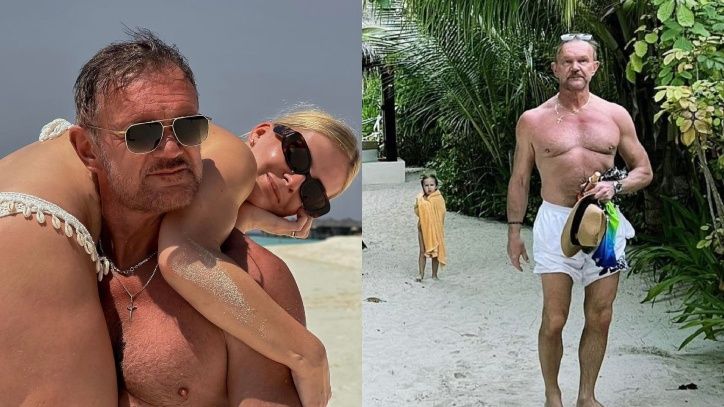 Cezary i Edyta Pazurowie w strojach kąpielowych chwalą się efektami katorżniczych ćwiczeń na rajskim urlopie